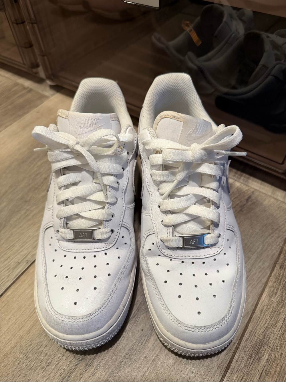 Nike White Low-Top Air Force Sneakers